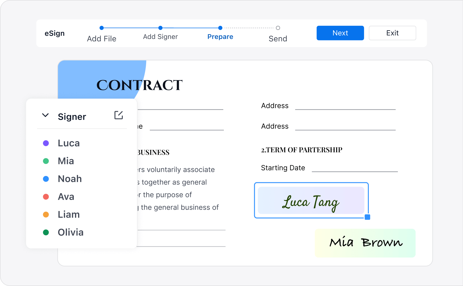 Create Fillable Form and Sign