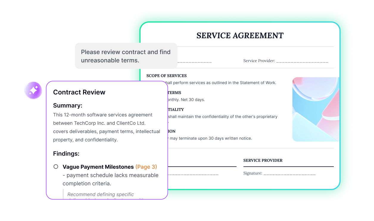 Review Contracts With Sharper Focus
