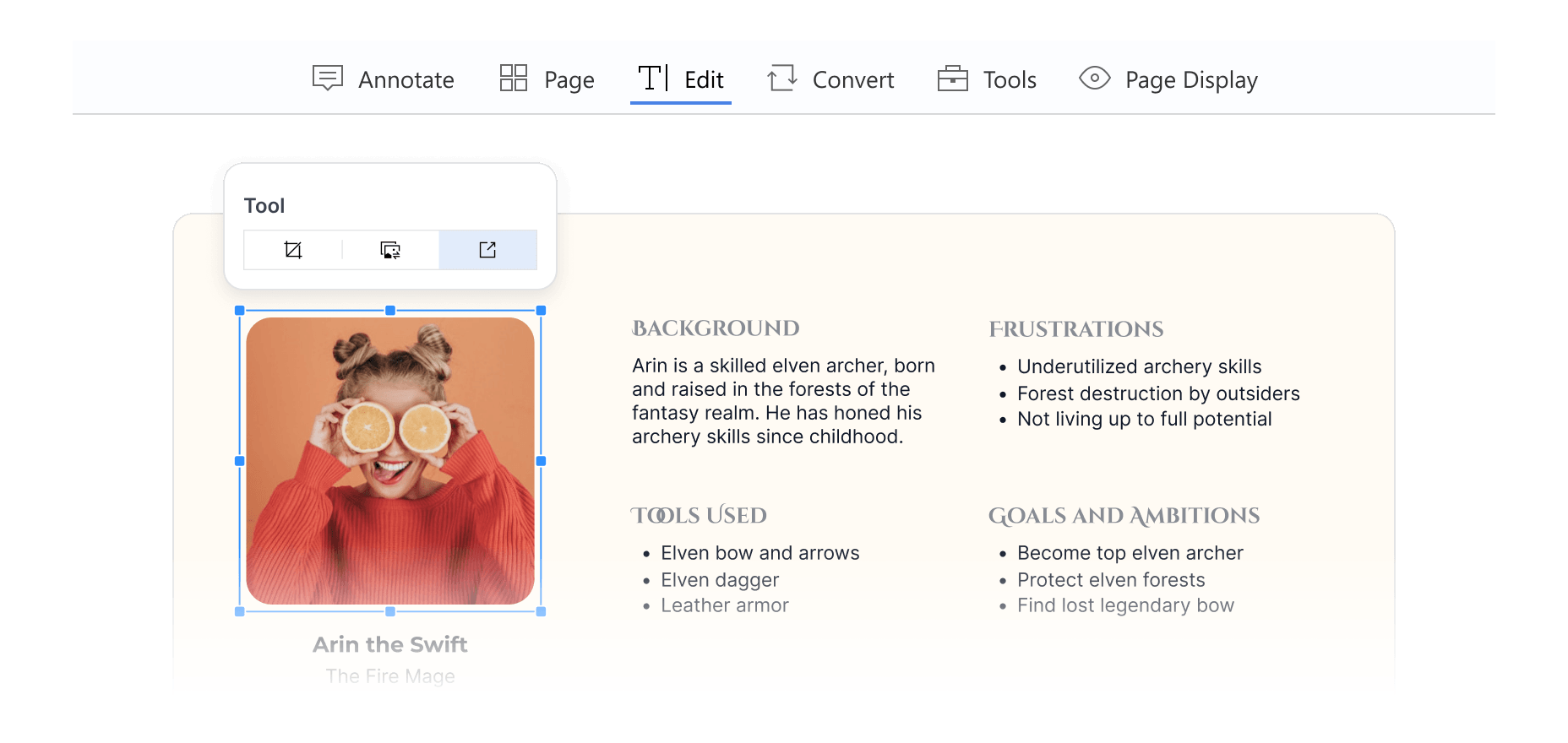 匯出PDF中的原圖